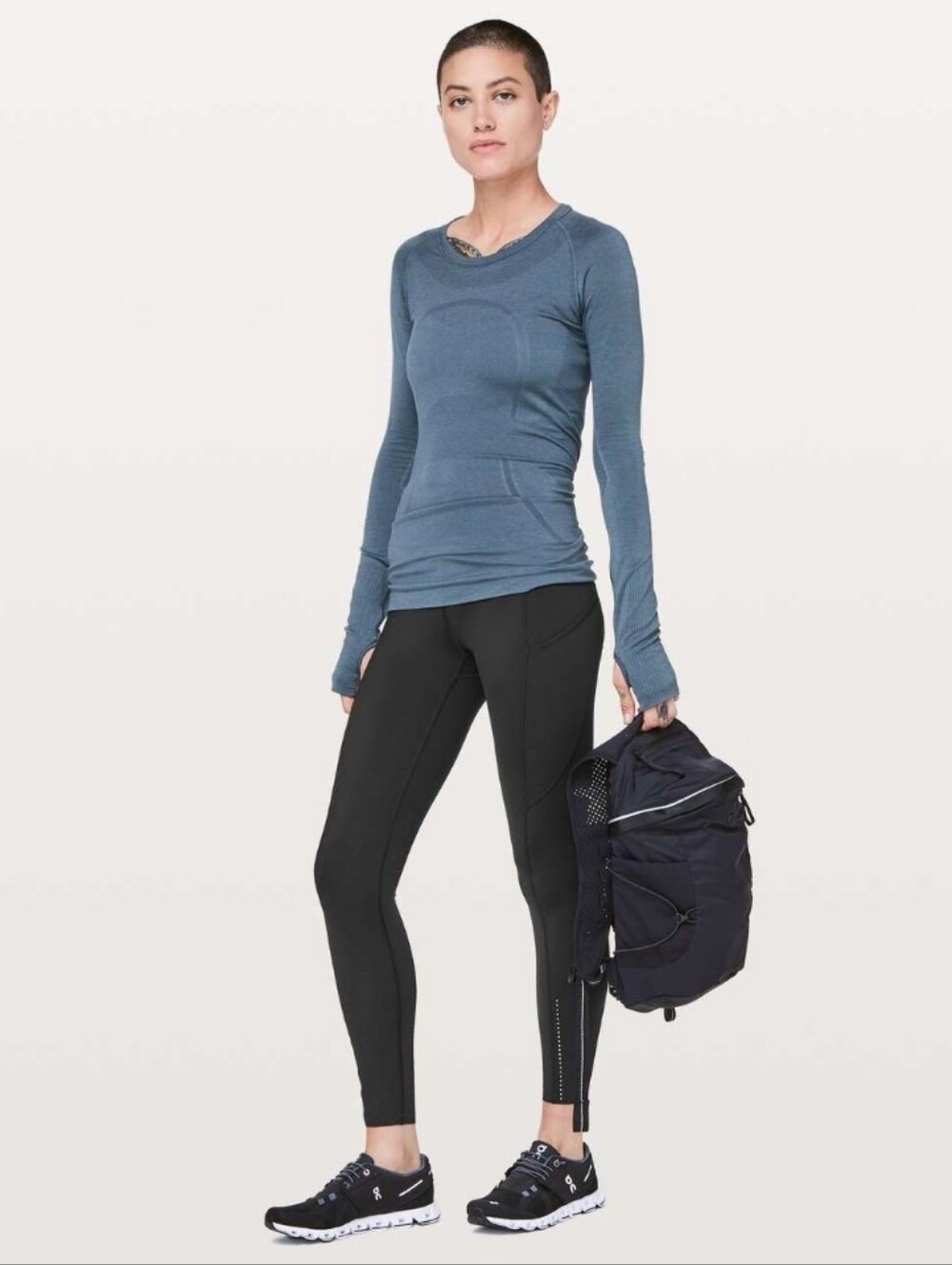 Lululemon Fast & Free 7/8 Tight II *Nulux 25" Black Womens Size 4
